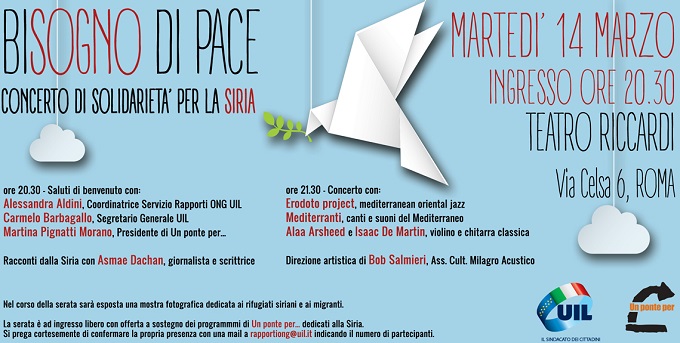 La UIL organizza il Primo Concerto “Bisogno di Pace”